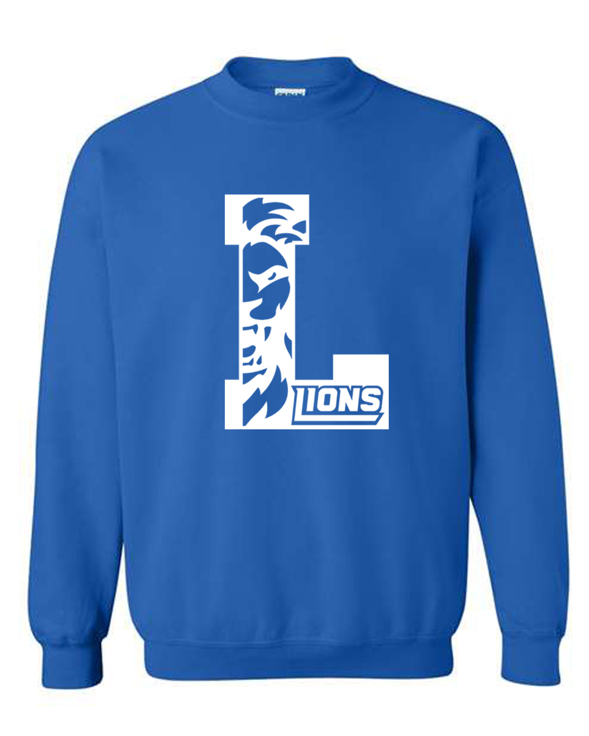 YOUTH Lions Letterman Heavy Blend™ Crewneck Sweatshirt