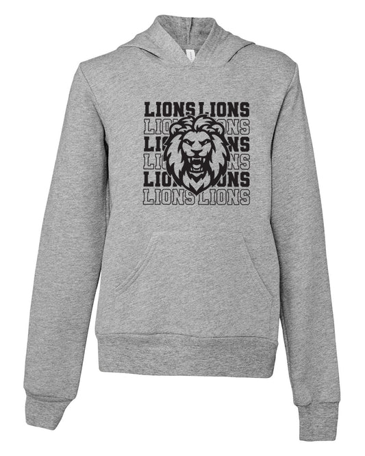 Youth Landrum Lions Unisex Fleece Pullover Hoodie