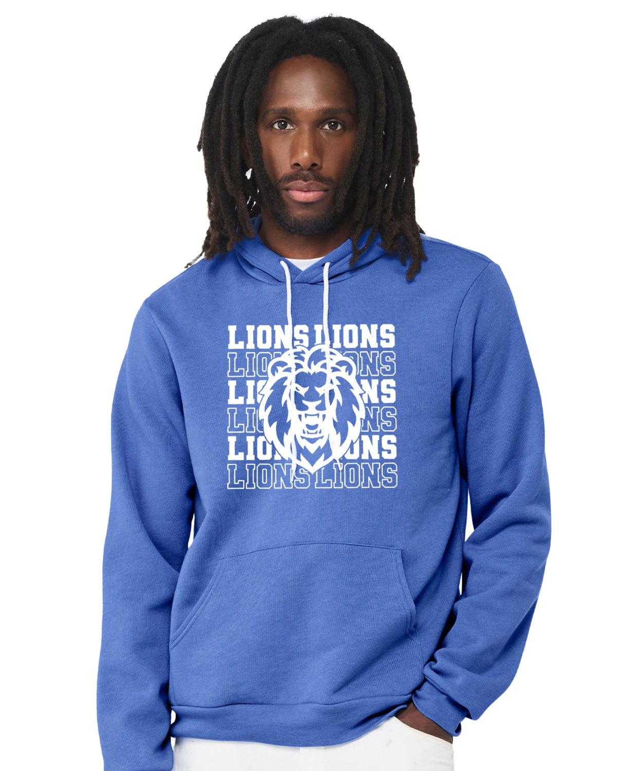 Adult Landrum Lions Unisex Fleece Pullover Hoodie