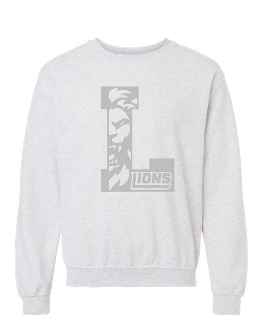 YOUTH Lions Letterman Heavy Blend™ Crewneck Sweatshirt