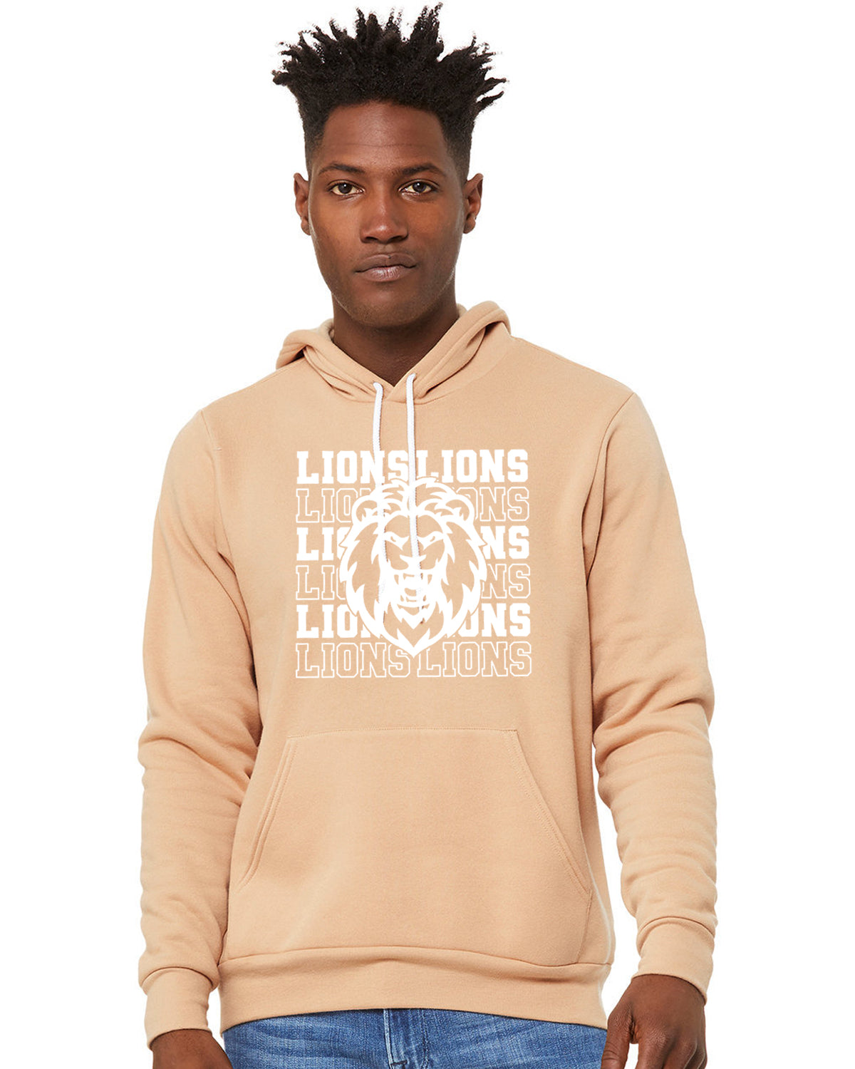 Adult Landrum Lions Unisex Fleece Pullover Hoodie